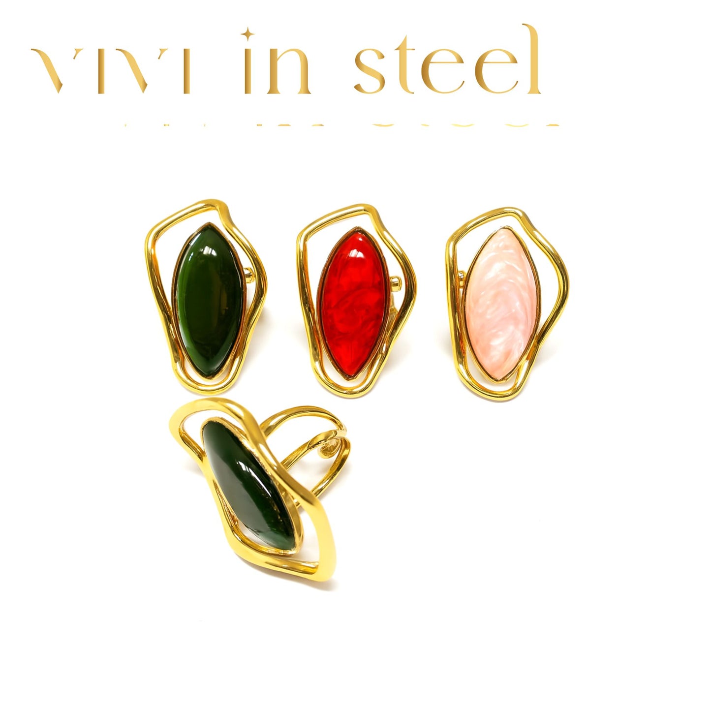 Anello Minerva in acciaio 316L