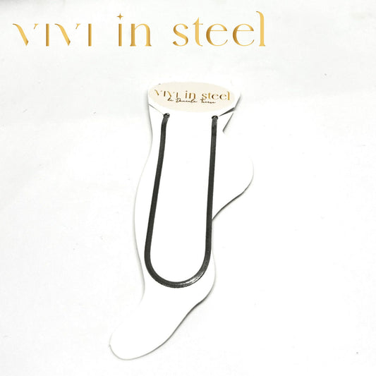 Cavigliera in acciaio da donna