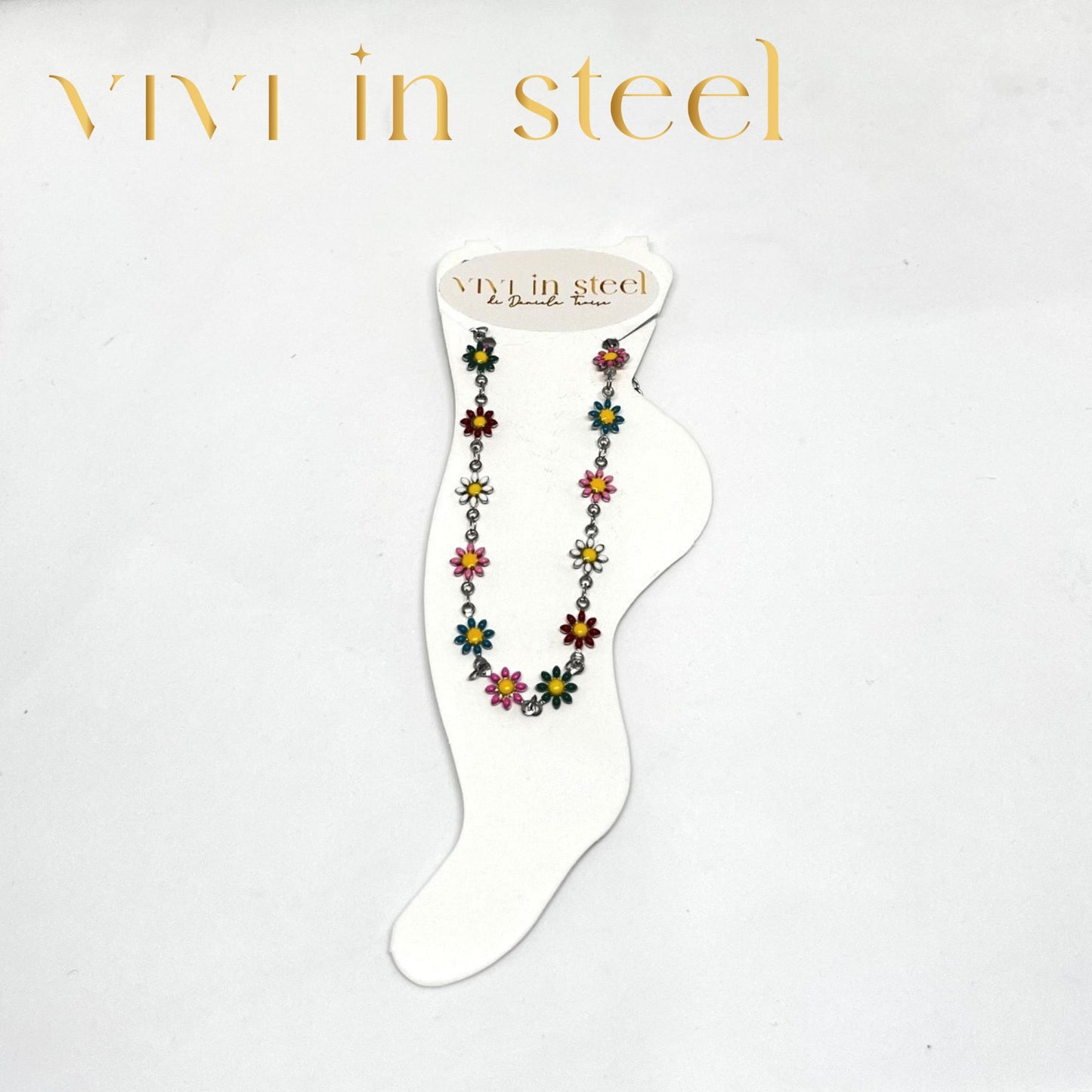 Cavigliera in acciaio da donna