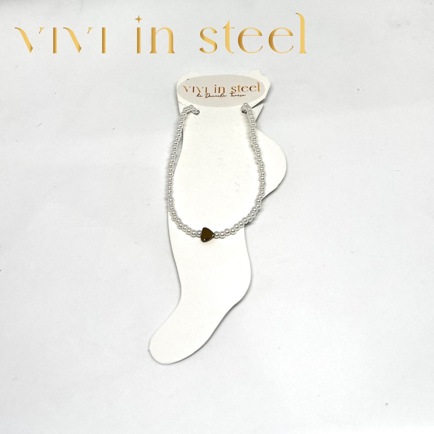 Cavigliera perle da donna