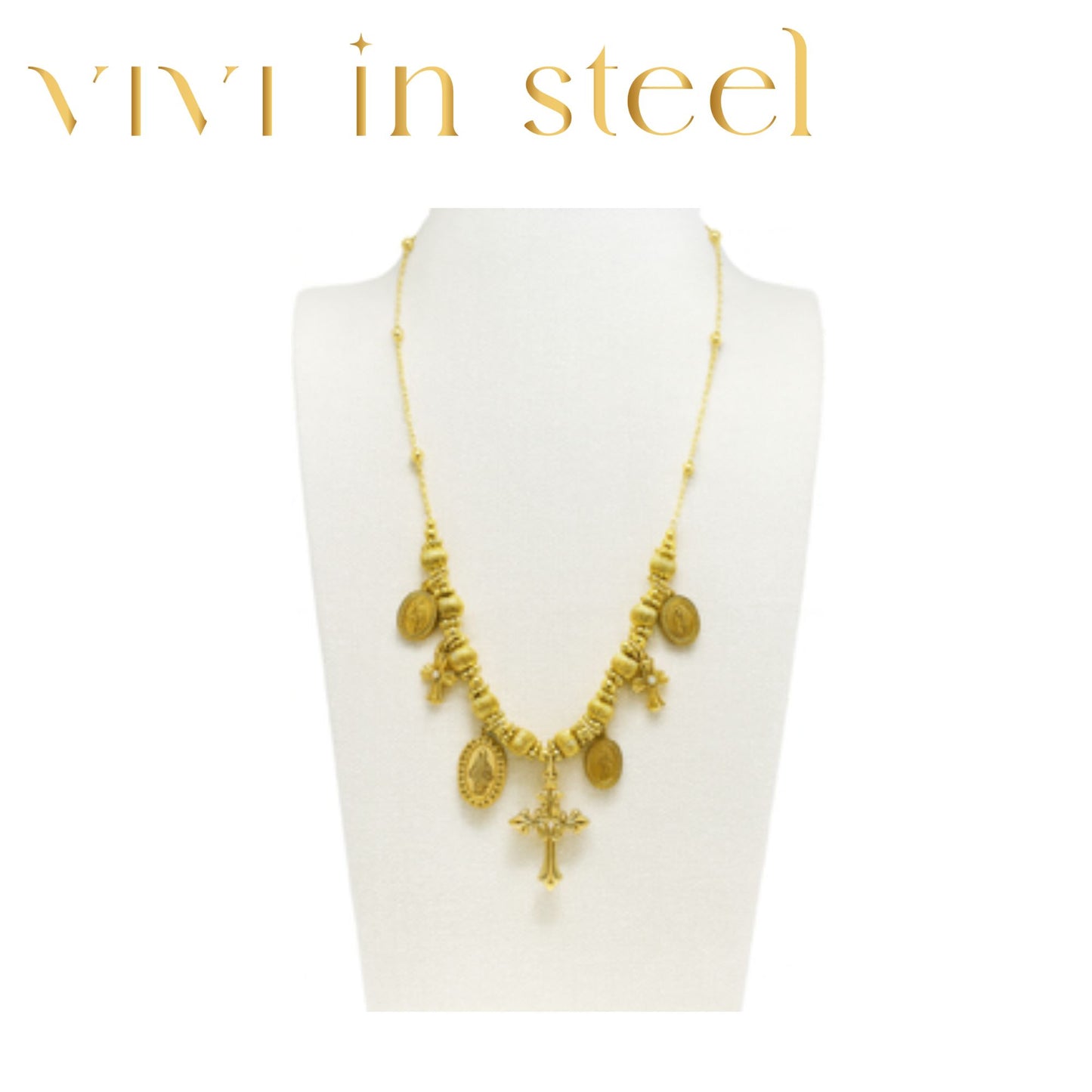 Collana ciondoli sacri gold