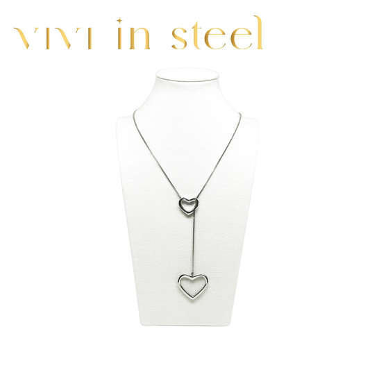 Collana cuore saliscendi