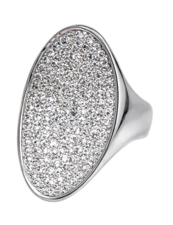 Anello Ovale Pave’