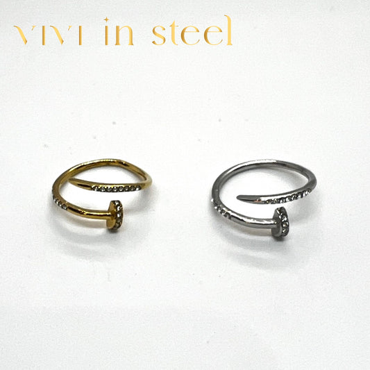 Anello in acciaio inossidabile da donna