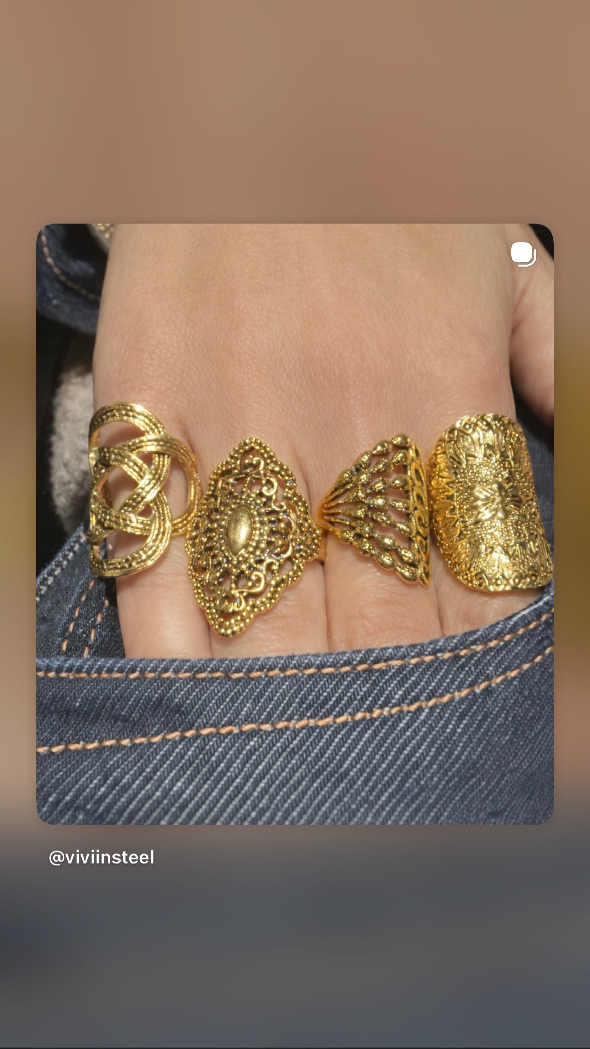 Anello Ventaglio D’oro