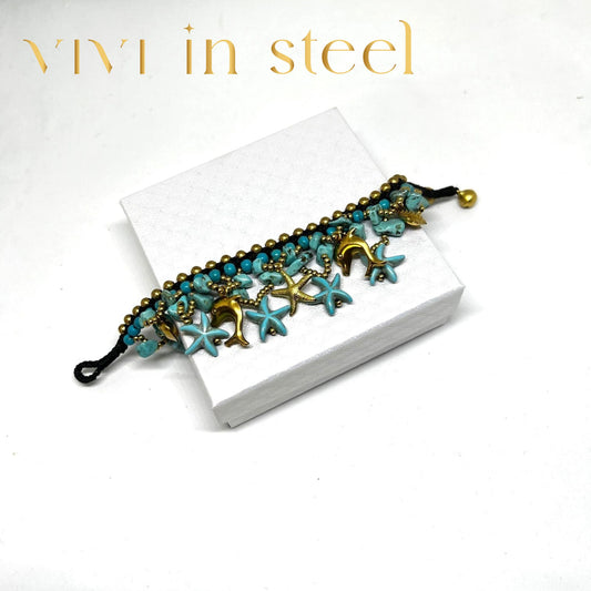 Bracciale Etnico con ciondoli