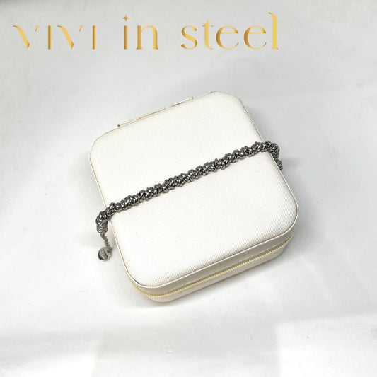 Bracciale nodino big silver