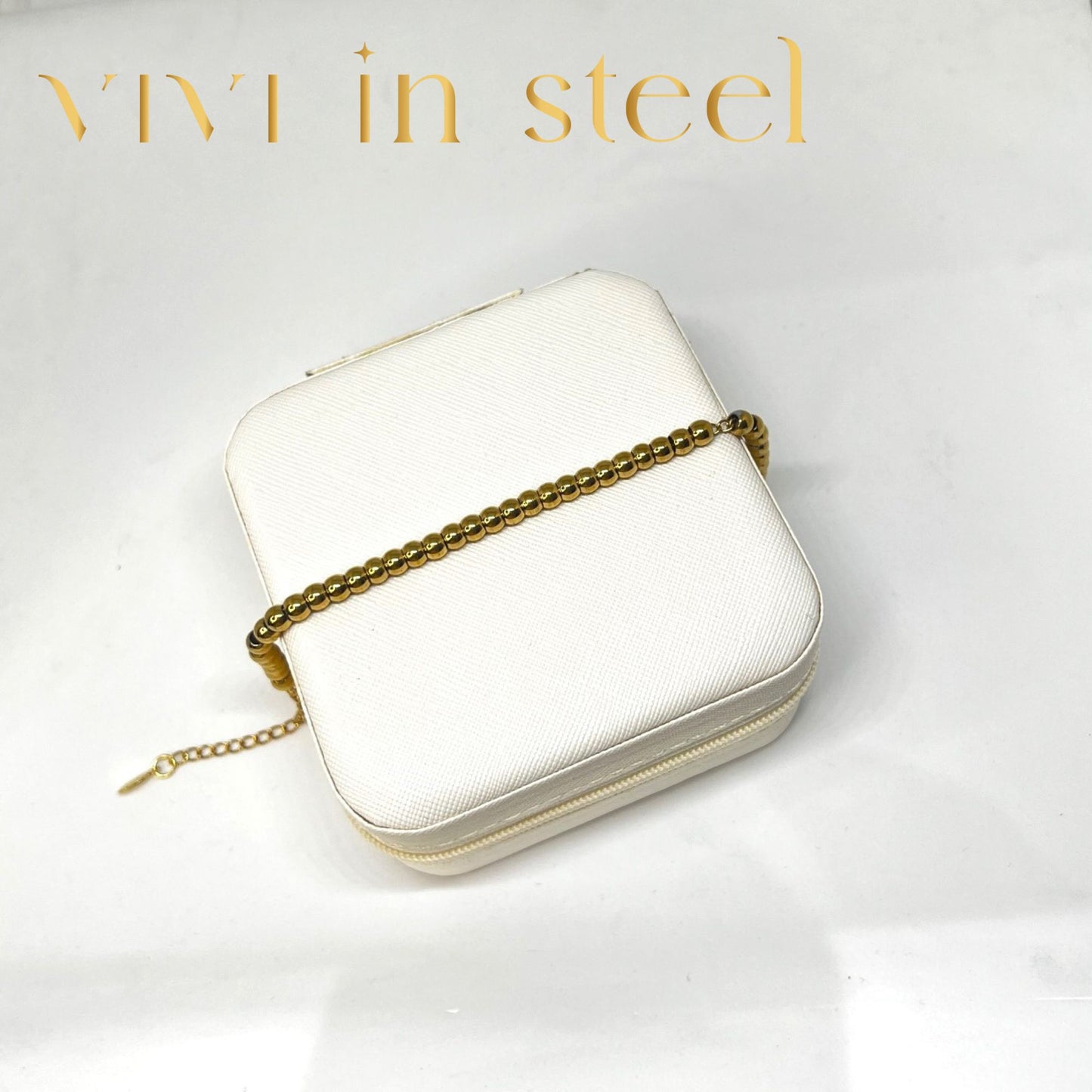 Bracciale bubble 5mm gold