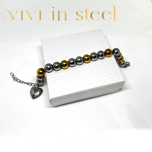 Bracciale maxi bubble sonaglio