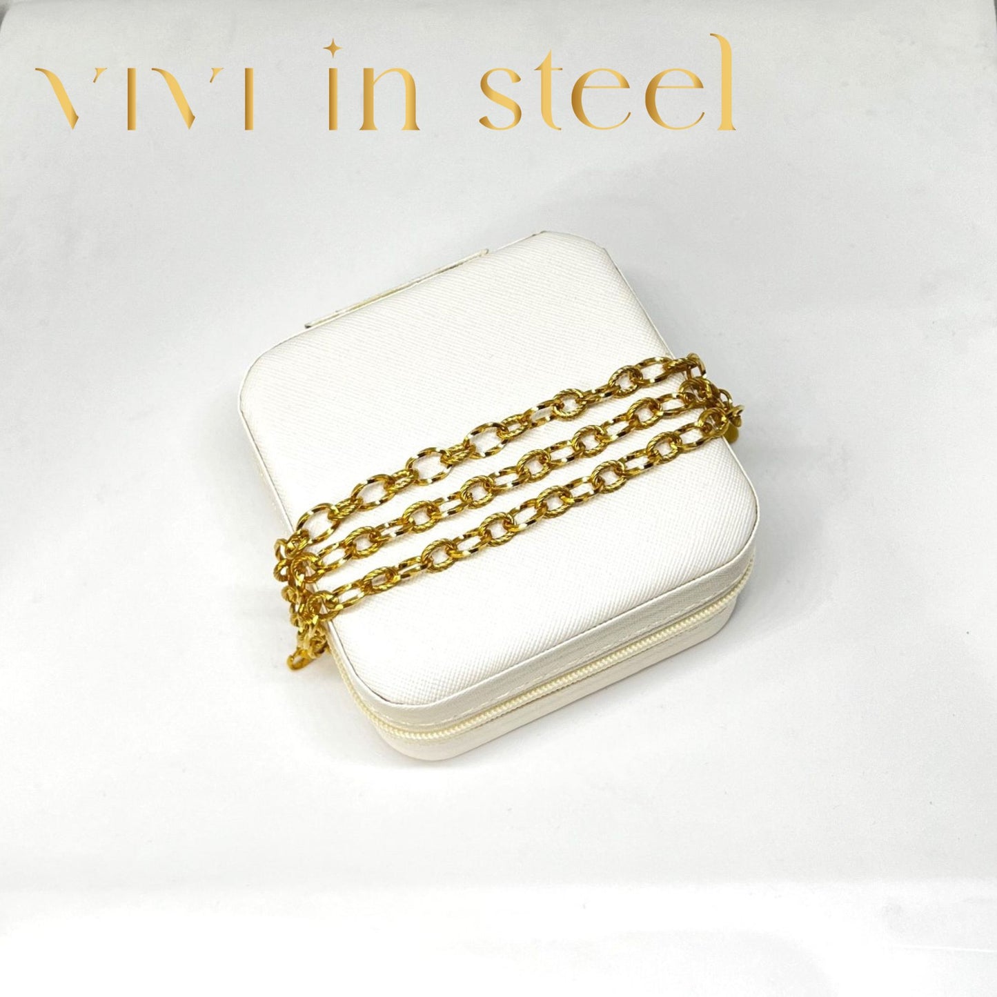 Bracciale tre catene gold