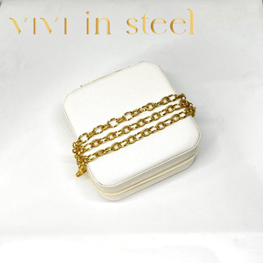 Bracciale tre catene gold