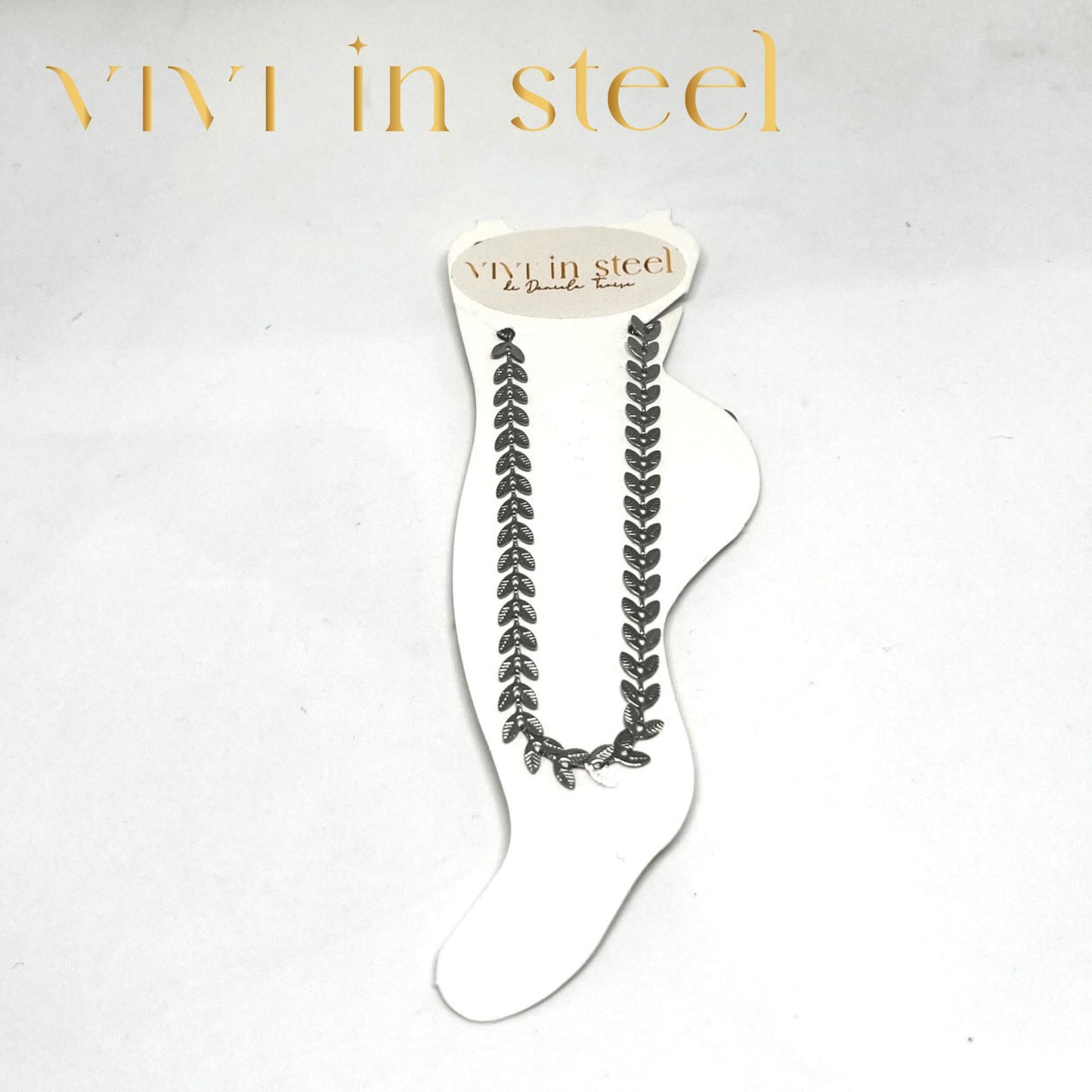 Cavigliera in acciaio da donna