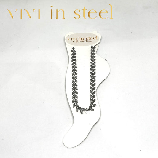 Cavigliera in acciaio da donna