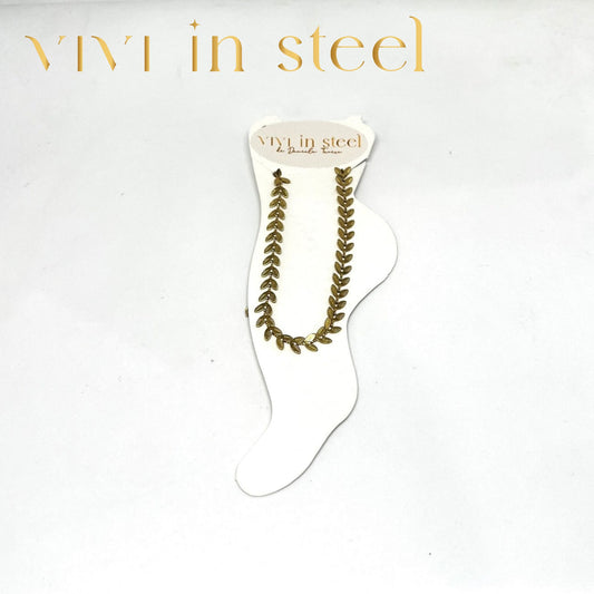 Cavigliera in acciaio da donna