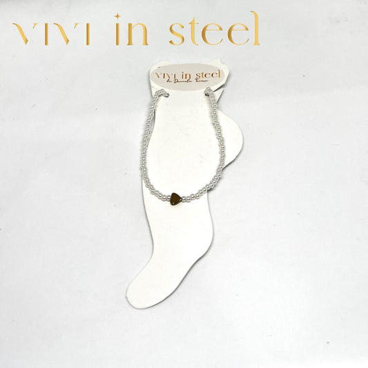 Cavigliera perle da donna