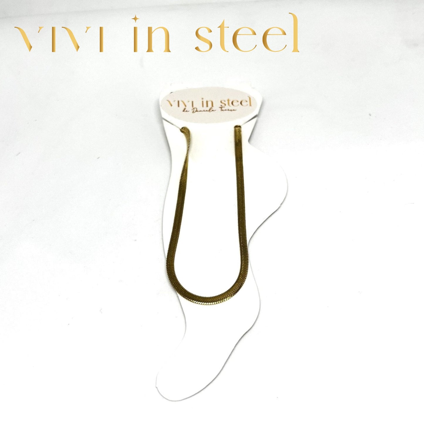 Cavigliera in acciaio da donna