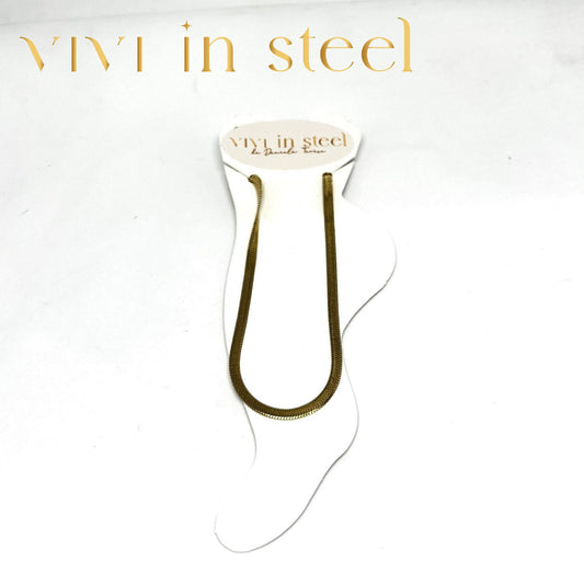 Cavigliera in acciaio da donna