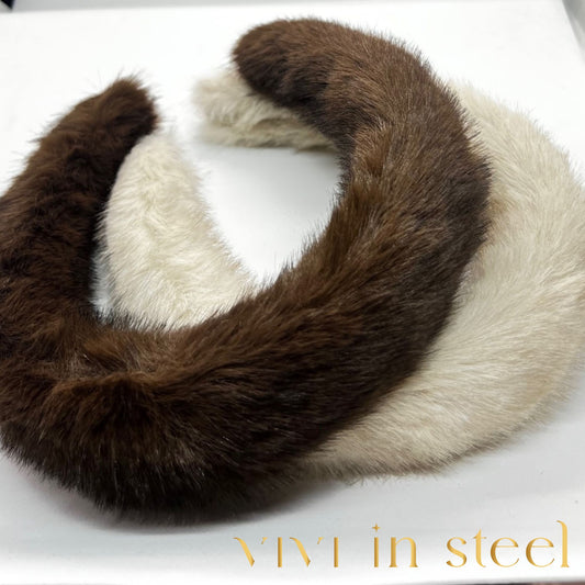 Cerchietto per capelli pelliccia