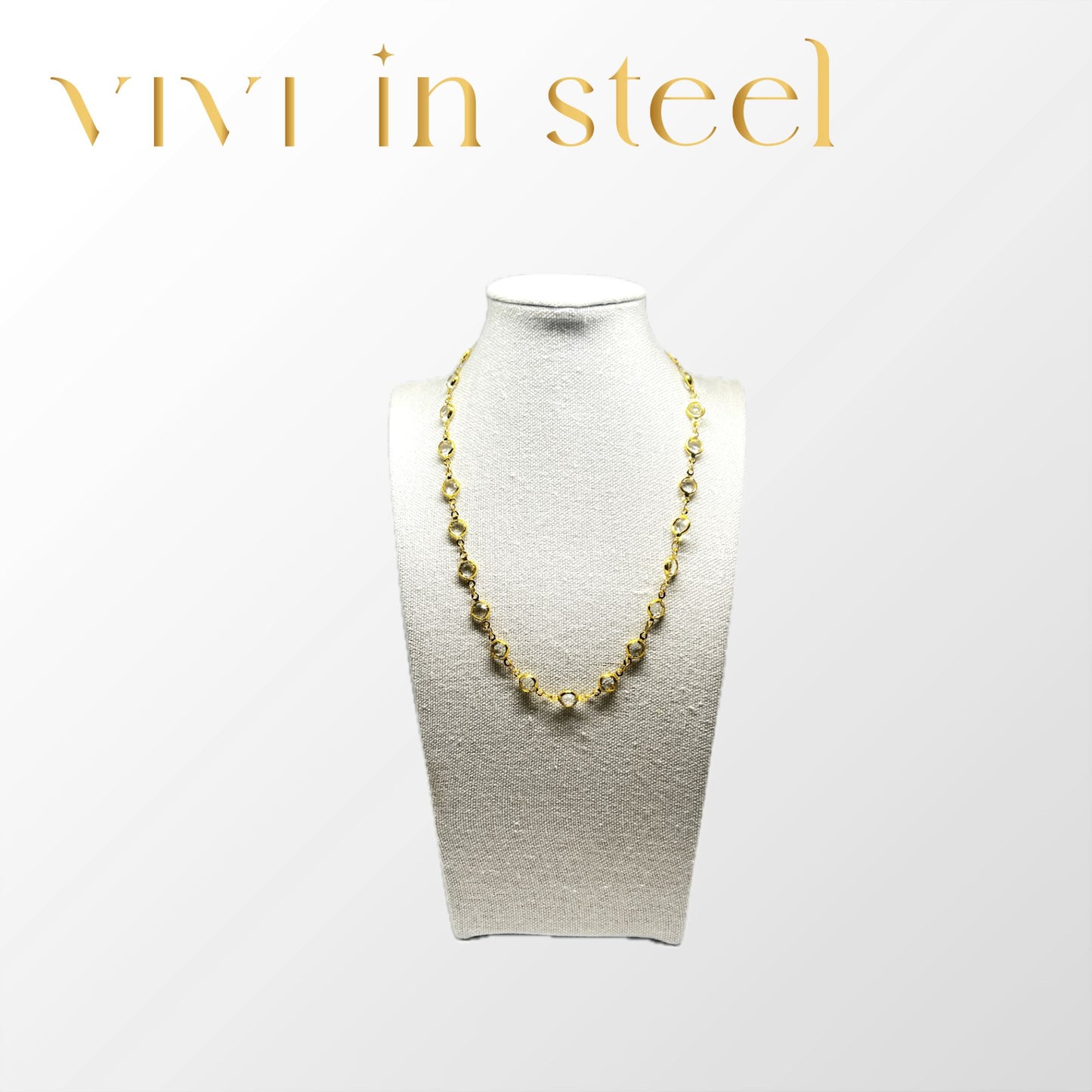 Collana Cristal base gold