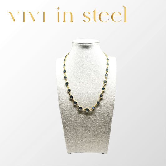 Collana Cristal base silver