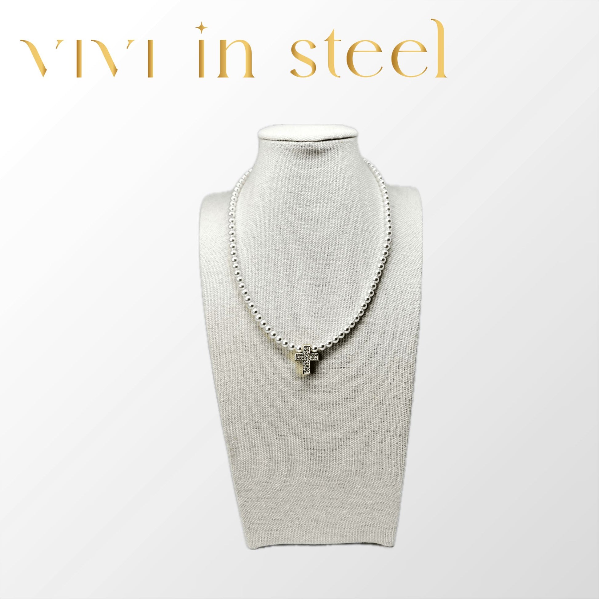 collana croce chiesa argento