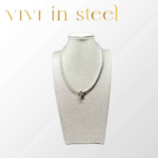 collana croce chiesa argento