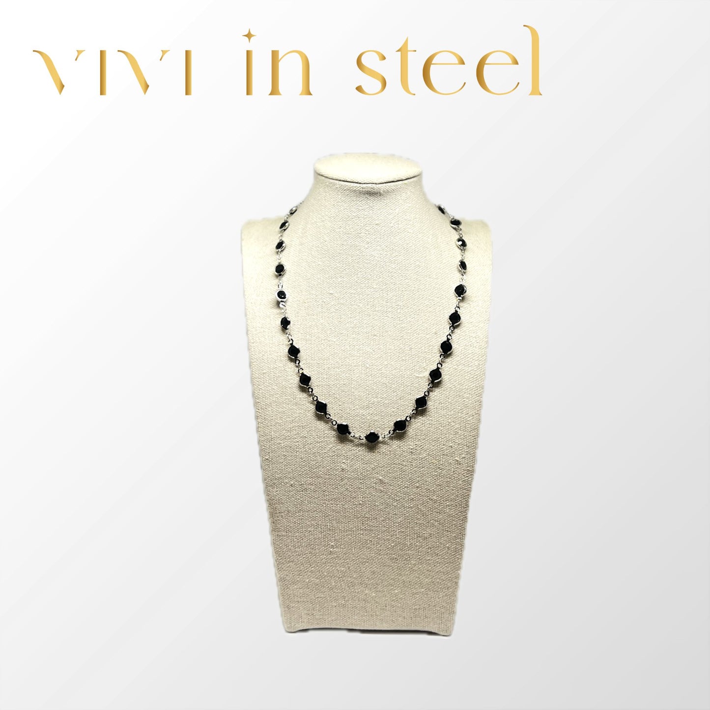 Collana Cristal base silver