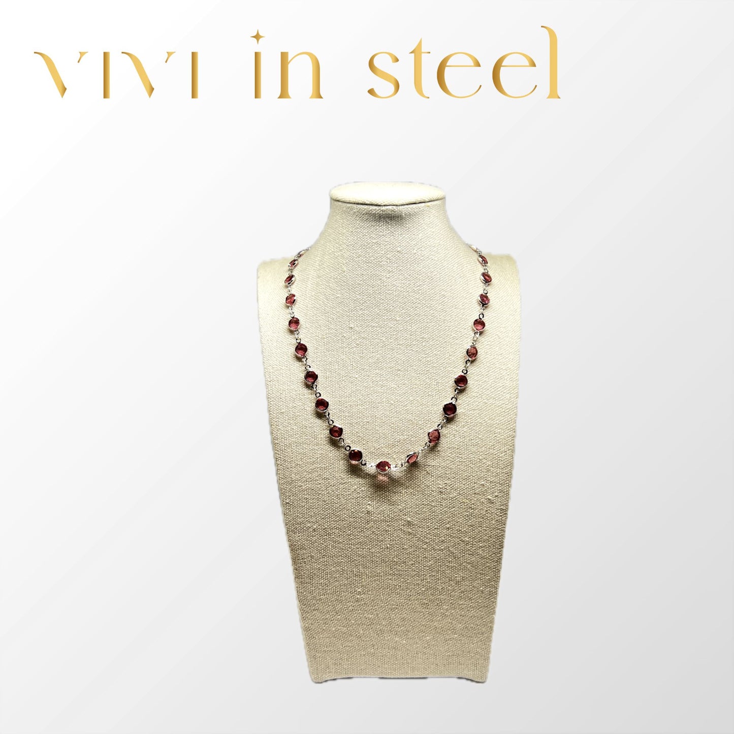 Collana Cristal base silver