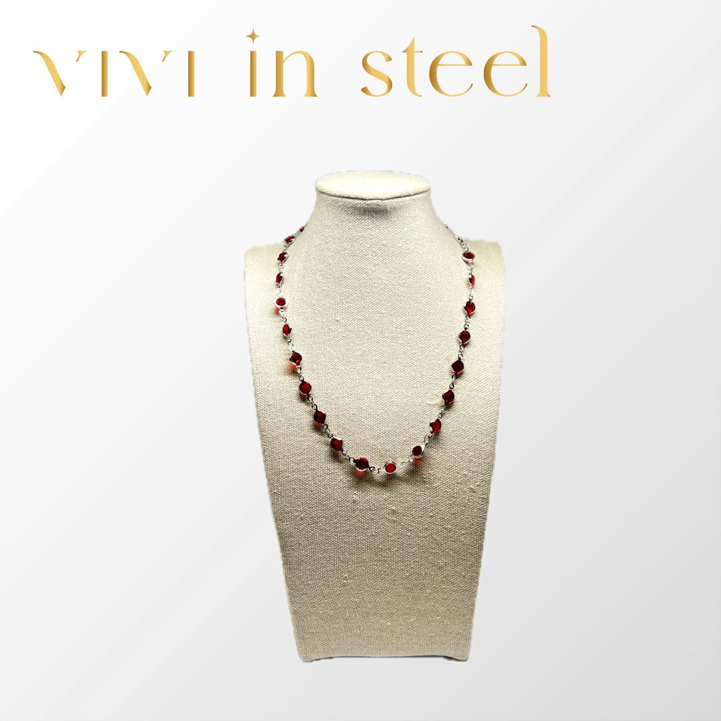 Collana Cristal base silver