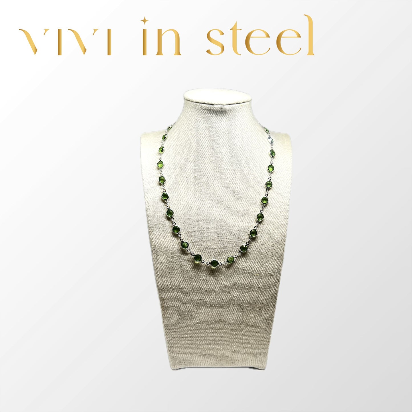 Collana Cristal base silver