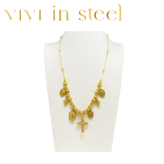 Collana ciondoli sacri gold