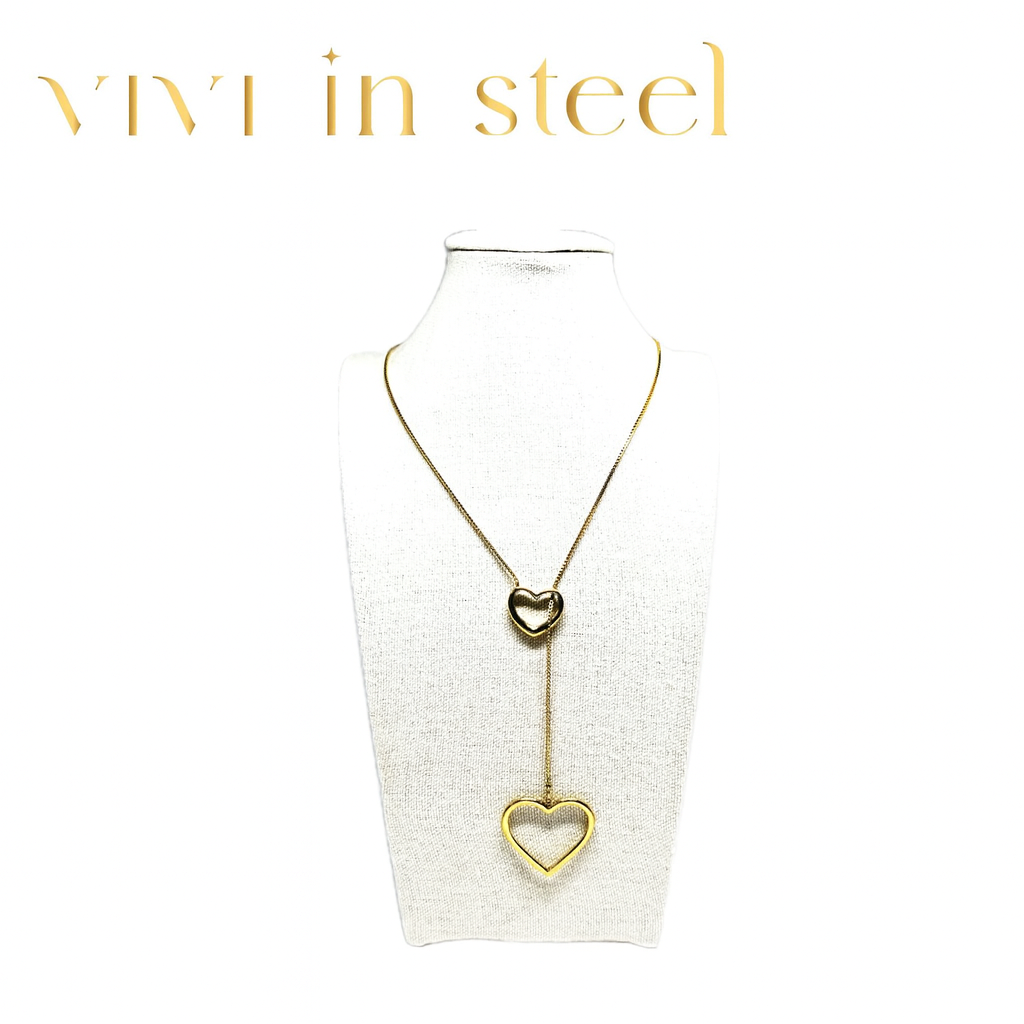 Collana cuore saliscendi