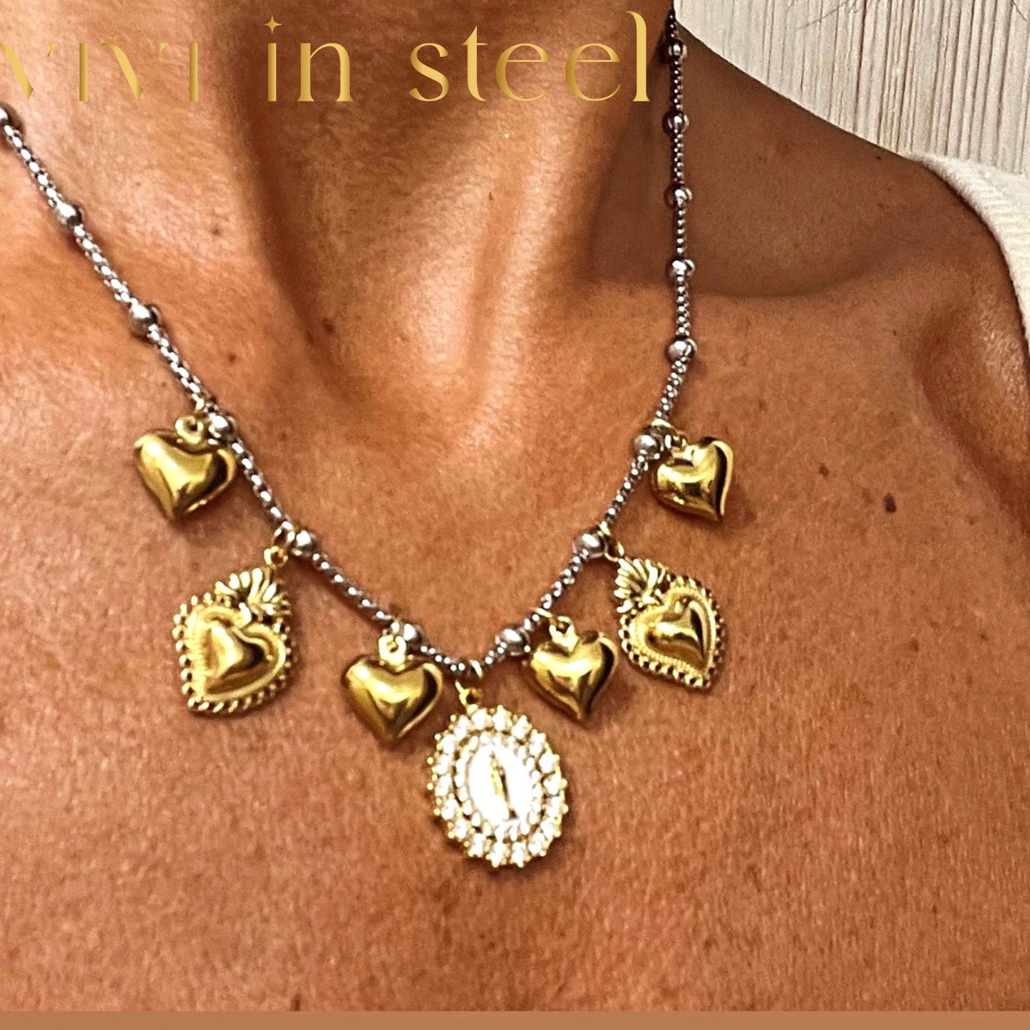 Collana madonnina sonaglio