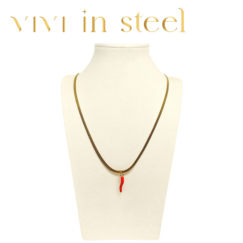 Collana snake peperoncino
