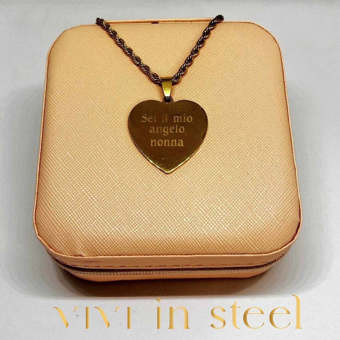 Collana torchon con ciondolo 55+5 gold