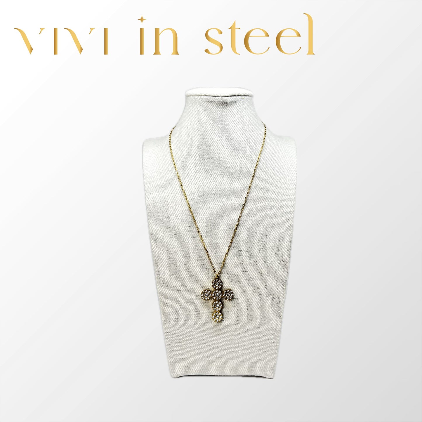 Collana croce imperiale gold