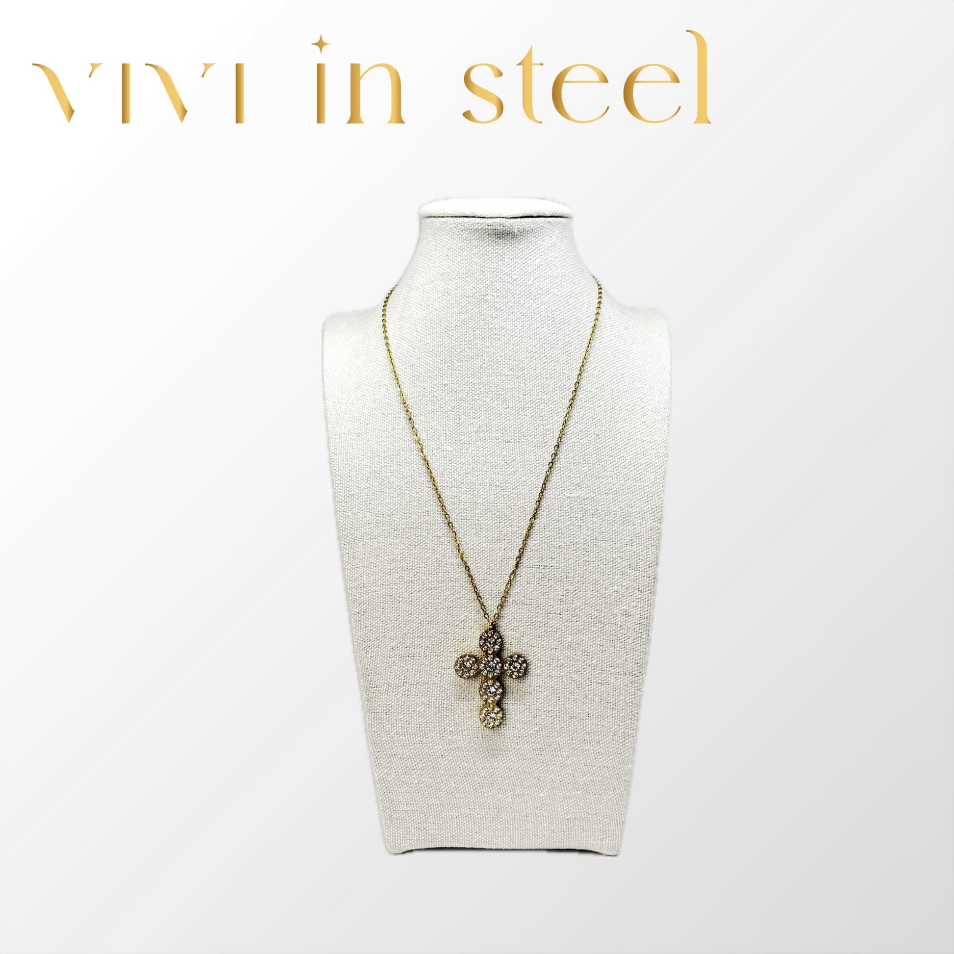 Collana croce imperiale gold