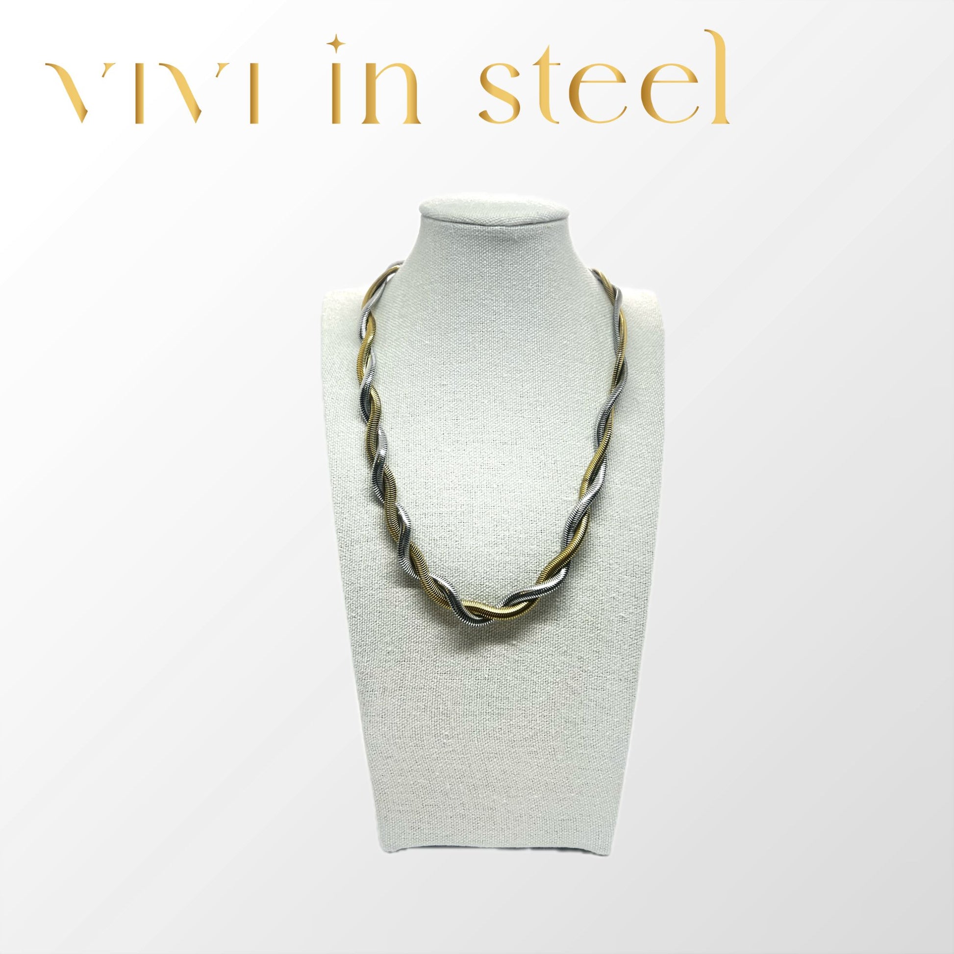 Collana snake bicolore