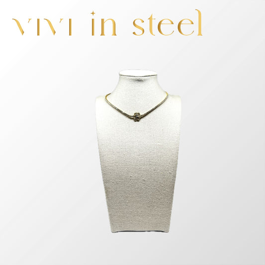 Collana tennis fiore