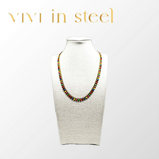 Collana in acciaio resistente da donna