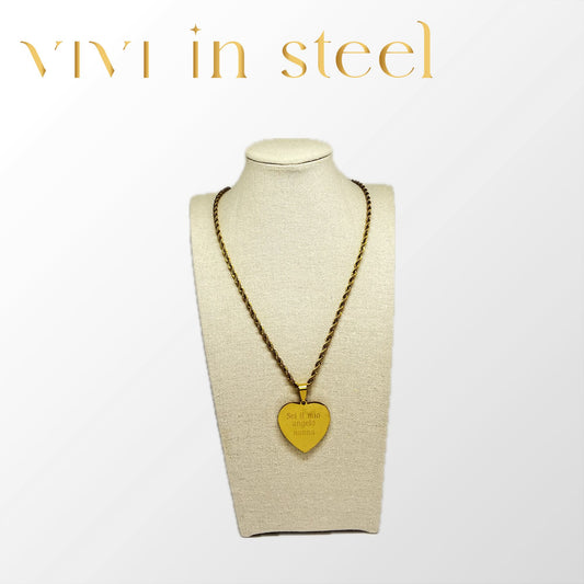 Collana torchon con ciondolo 55+5