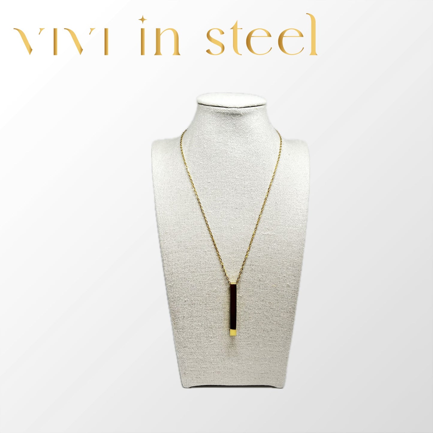 collana con tubetto pendente