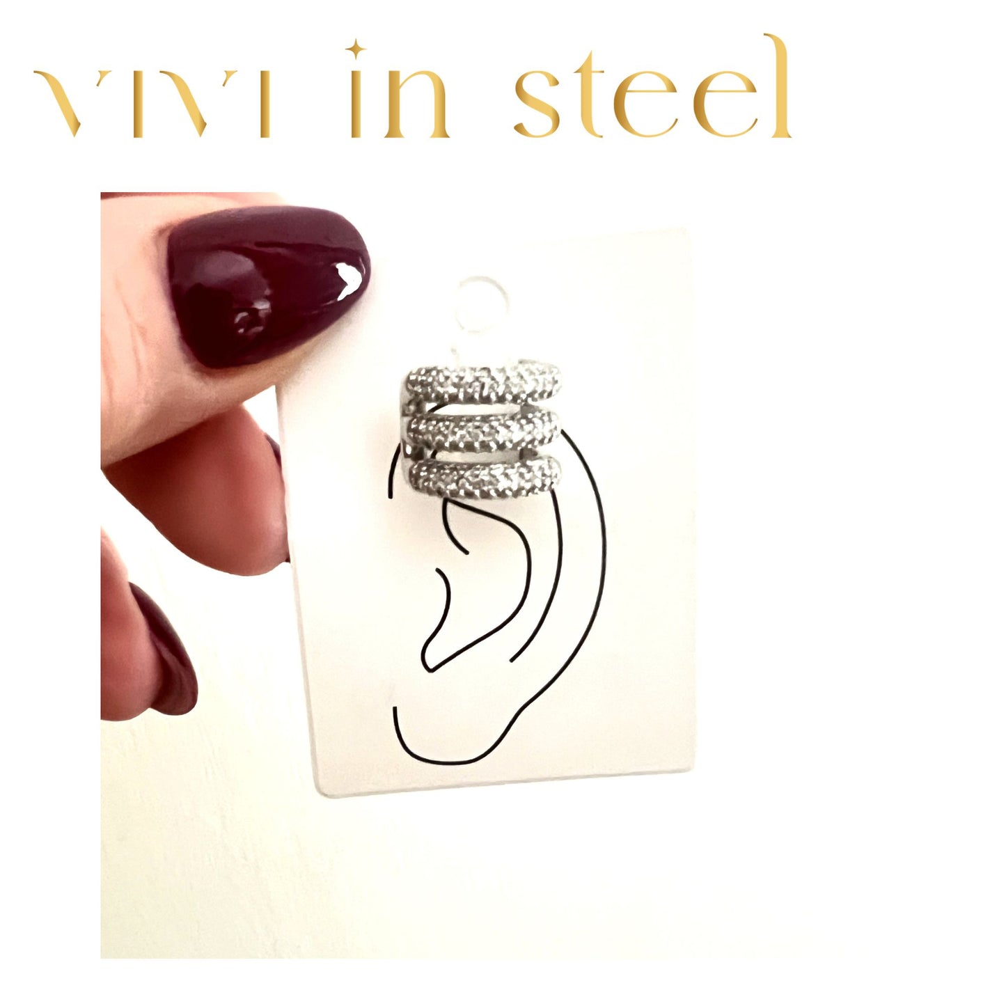 Earcuff strass