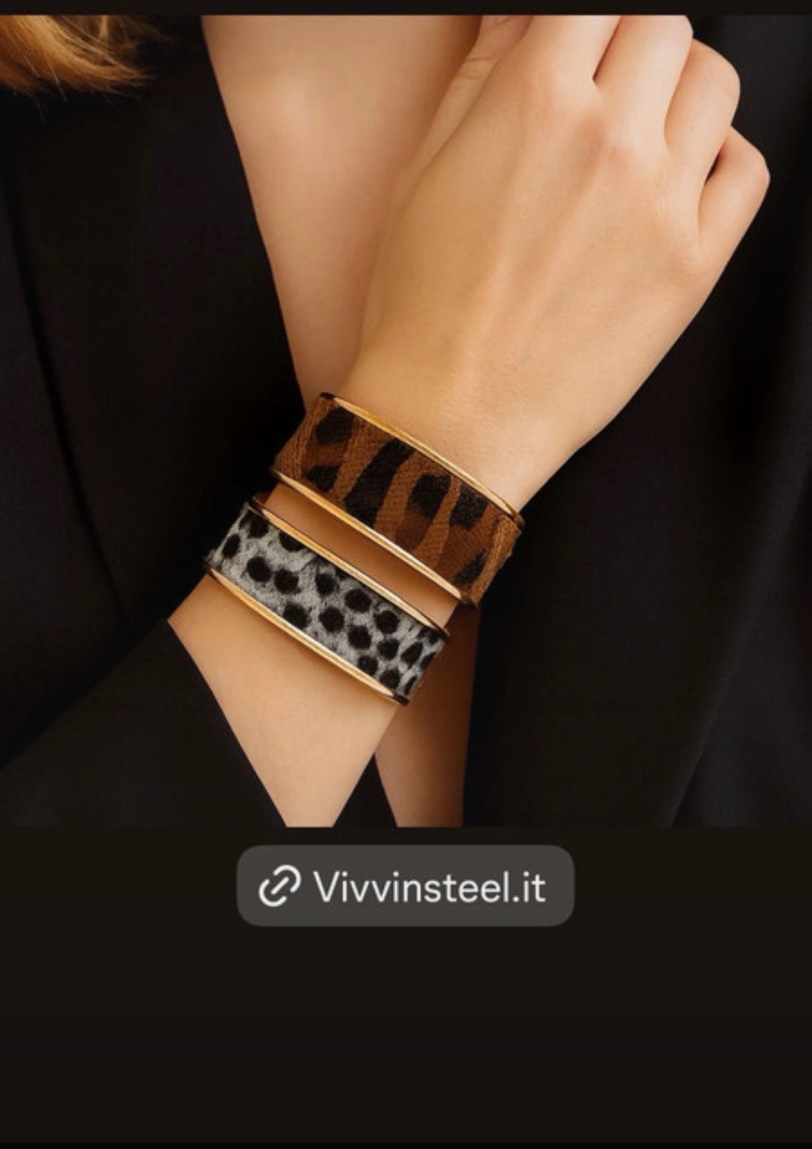 Bracciale maculato rigido