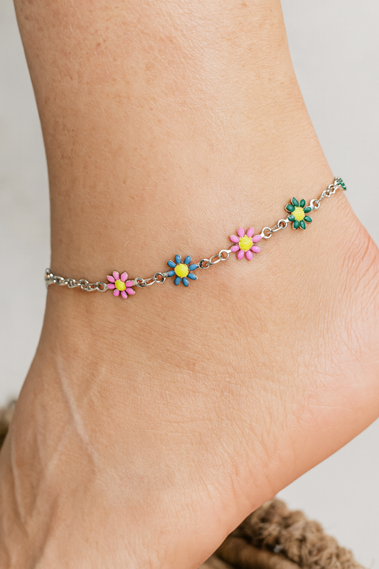 Cavigliera Margherita silver