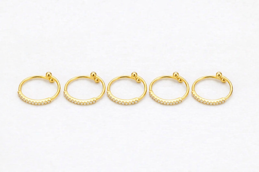 Set anelli fedine strass