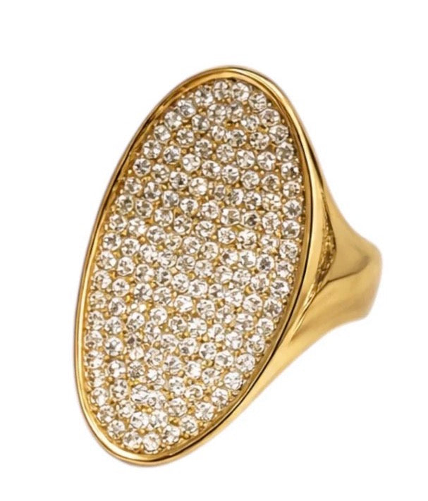 Anello Ovale Pave’