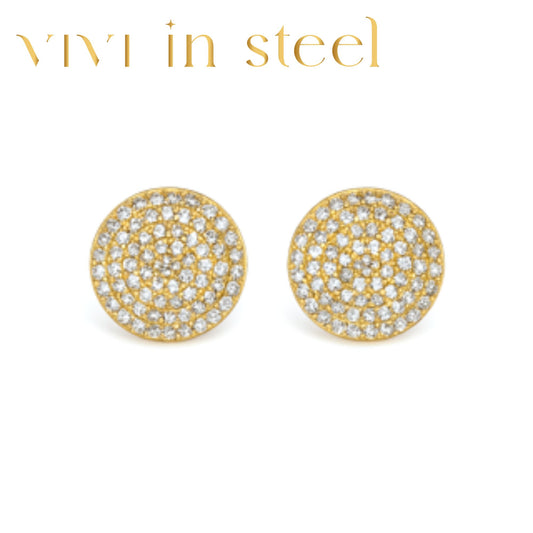 Orecchini bottone luce