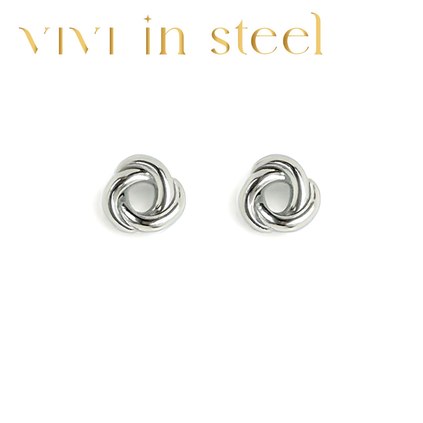 Orecchini nodo piatto