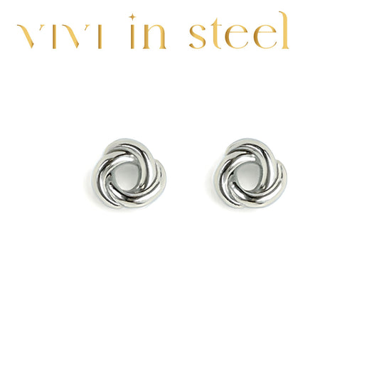 Orecchini nodo piatto